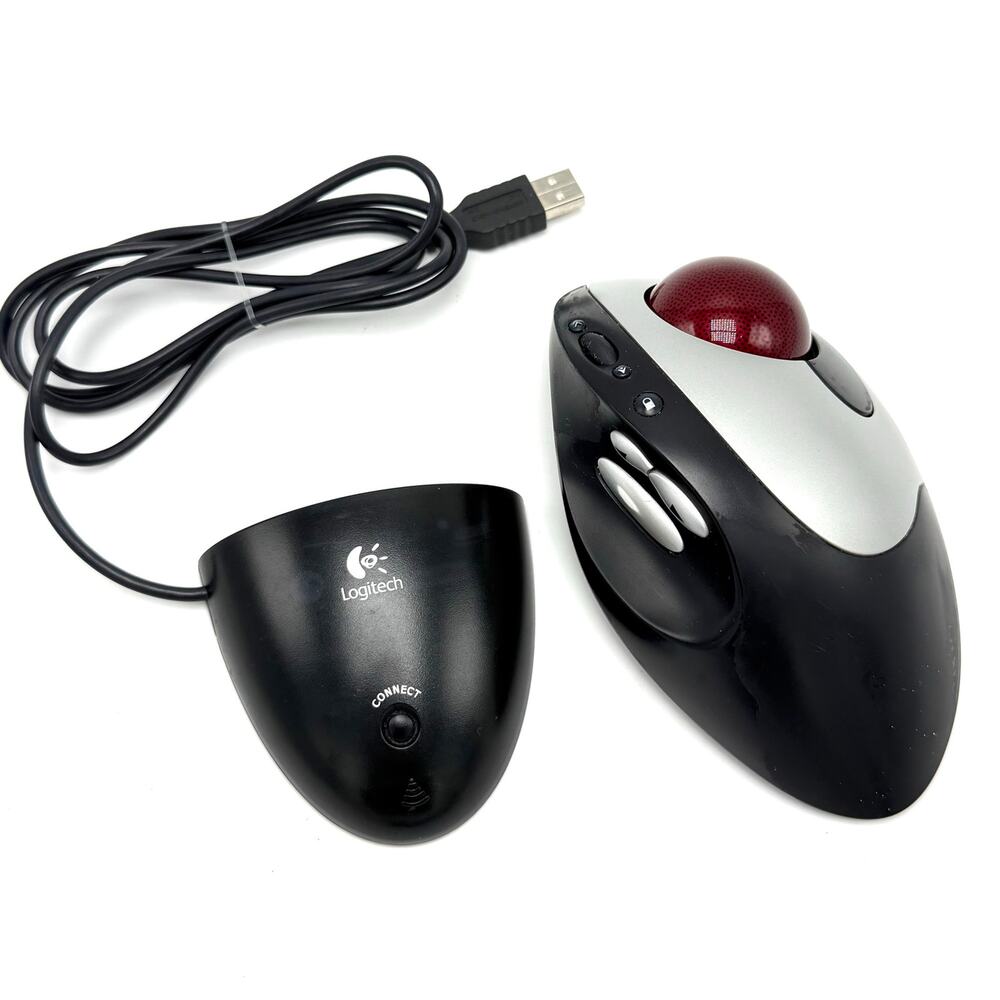 Logitech Trackman T-RB22 Cordless Optical Trackball Mouse and Receiver Tested